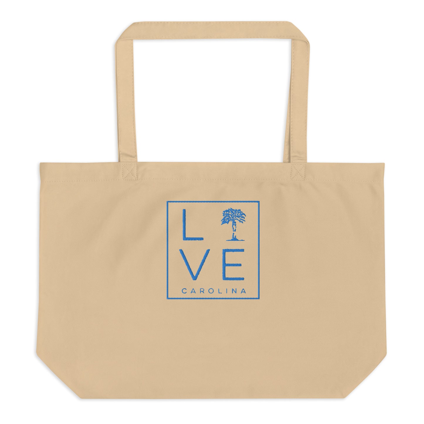 LIVE Carolina - Large Organic Tote Bag