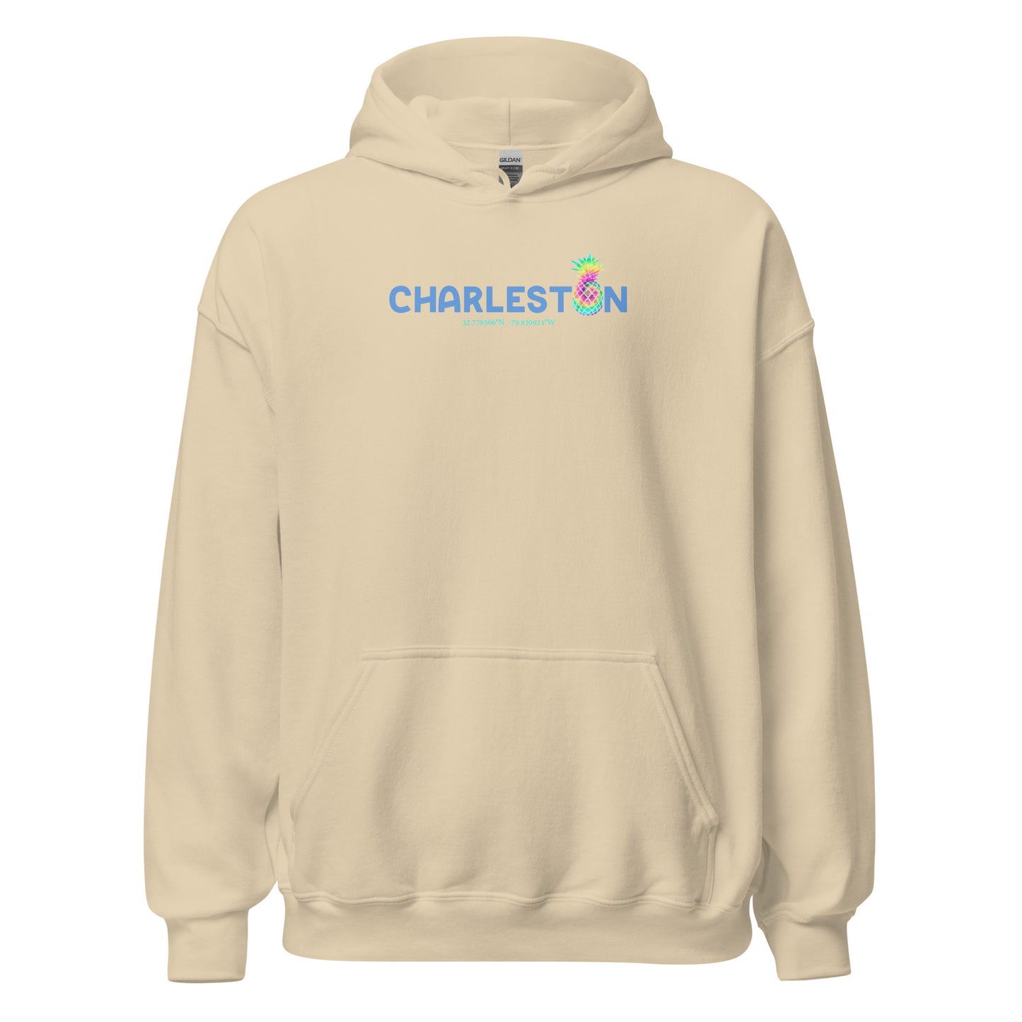 Charleston w/ Coordinates - Heavy Weight Hoodie