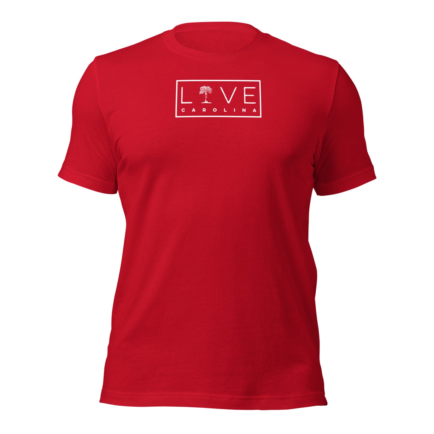 LIVE Carolina Rectangle in White - Tee